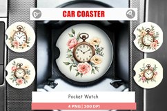 Car Coaster Pocket Watch Product Image 1