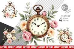 Pocket Watch Clipart Product Image 1