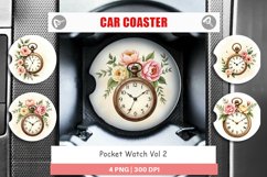 Car Coaster Pocket Watch Product Image 1
