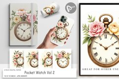 Digital Paper Pocket Watch Product Image 1