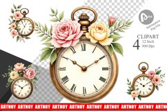 Pocket Watch Clipart Product Image 1