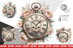 Pocket Watch Clipart Product Image 1