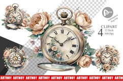 Pocket Watch Clipart Product Image 1