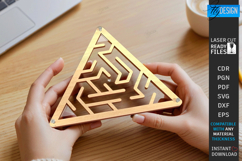 Pocket Wooden Maze Games Laser Cut Bundle|Coordination Games Product Image 12