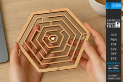Pocket Wooden Maze Games Laser Cut Bundle|Coordination Games Product Image 3