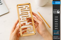 Pocket Wooden Maze Games Laser Cut Bundle|Coordination Games Product Image 4