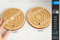 Pocket Wooden Maze Games Laser Cut Bundle|Coordination Games Product Image 5