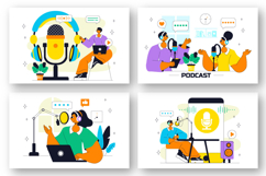 10 Podcast Studio Illustration Product Image 2