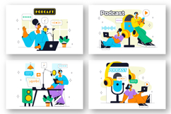 10 Podcast Studio Illustration Product Image 3