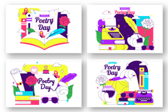 10 World Poetry Day Illustration Product Image 3