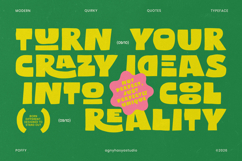 Poffy - Quirky Bold Display Sans Font Product Image 10