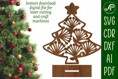 Christmas tree stand, laser cut file, New Zealand Pohutukawa Product Image 1