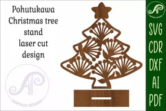 Christmas tree stand, laser cut file, New Zealand Pohutukawa Product Image 3