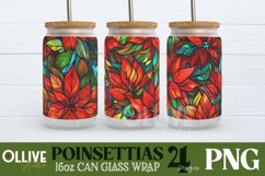 Christmas Stained Glass Can Glass Wrap Sublimation Bundle Product Image 2