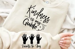 Kindness Is My Guide Sleeve SVG, God SVG Design, Faith SVG Product Image 1