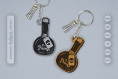 Poison Bottle Halloween Keychain Laser Cut SVG Product Image 1