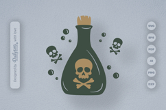 Poison Bottle Halloween SVG Product Image 2