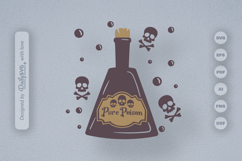 Poison Bottle Halloween SVG Product Image 2
