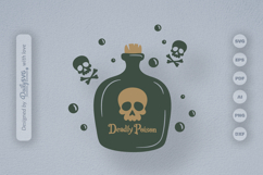 Poison Bottle Halloween SVG Product Image 2
