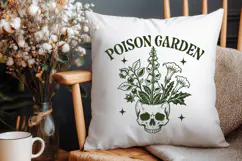 Poison Garden SVG, Skull Botanical PNG, Poisonous Plants Product Image 3
