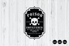 Poison Unfiltered SVG, Vintage Halloween SVG, Halloween SVG Product Image 1