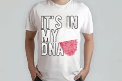 It's in my DNA Poland Flag Fingerprint PNG Sublimation Product Image 2