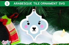 Christmas Arabesque tile ornament SVG for crafters bundle 5 Product Image 6