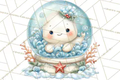 Christmas Arctic Animal PNG Kawaii Clipart Product Image 4
