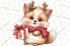 Christmas Arctic Animal PNG Kawaii Clipart Product Image 3