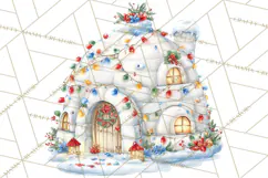 Christmas Arctic Animal PNG Kawaii Clipart Product Image 4