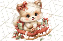 Christmas Arctic Animal PNG Kawaii Clipart Product Image 5