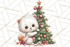 Christmas Arctic Animal PNG Kawaii Clipart Product Image 5
