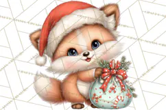 Christmas Arctic Animal PNG Kawaii Clipart Product Image 4
