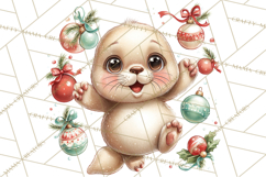 Christmas Arctic Animal PNG Kawaii Clipart Product Image 4