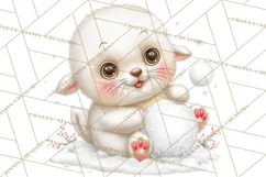Christmas Arctic Animal PNG Kawaii Clipart Product Image 2