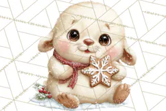 Christmas Arctic Animal PNG Kawaii Clipart Product Image 3