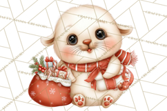 Christmas Arctic Animal PNG Kawaii Clipart Product Image 4