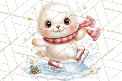 Christmas Arctic Animal PNG Kawaii Clipart Product Image 5