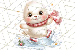 Christmas Arctic Animal PNG Kawaii Clipart Product Image 5