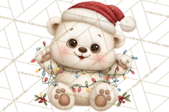 Christmas Arctic Animal PNG Kawaii Clipart Product Image 3