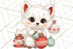Christmas Arctic Animal PNG Kawaii Clipart Product Image 4