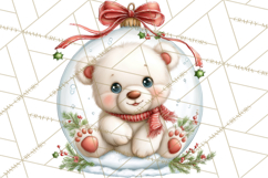 Christmas Arctic Animal PNG Kawaii Clipart Product Image 5