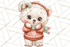 Christmas Arctic Animal PNG Kawaii Clipart Product Image 4