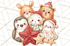 Christmas Arctic Animal PNG Kawaii Clipart Product Image 5
