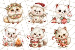 Christmas Arctic Animal PNG Kawaii Clipart Product Image 8