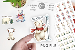 Polar Bear Playtime Sticker Product Image 1