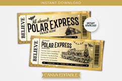 Personalized Polar Express Ticket Template Product Image 11