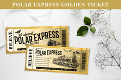 Personalized Polar Express Ticket Template Product Image 9