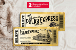 Personalized Polar Express Ticket Template Product Image 3
