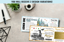 Personalized Polar Express Ticket, Canva Editable Template Product Image 10